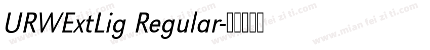URWExtLig Regular字体转换
